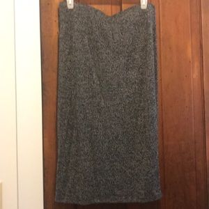 Old Navy Grey Midi Skirt Size M